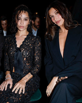 Saint Laurent SS27 front row gold show Anthony Vaccarello