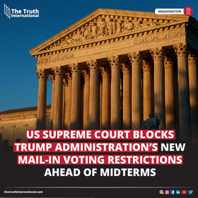 US Supreme Court building news on mail-in ballot voting restrictions midterms 2026