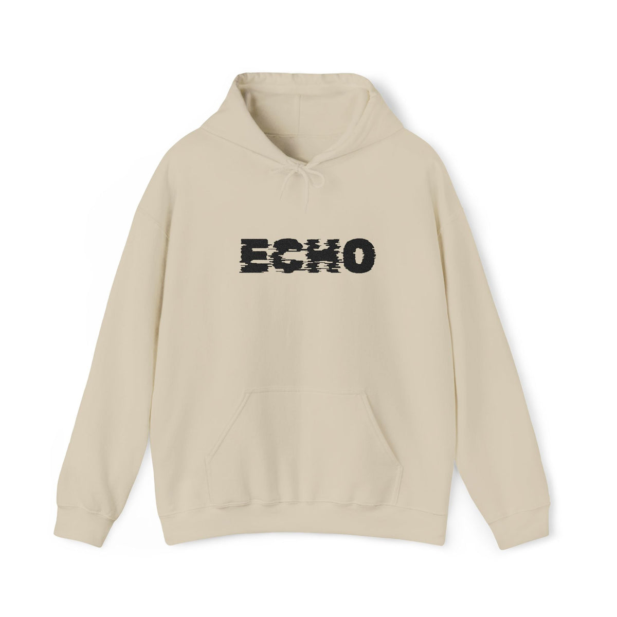 Echo distressed logo hoodie