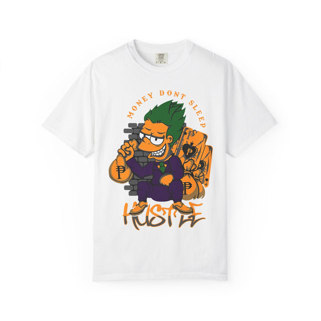 Money Don’t Sleep hustle graphic tee