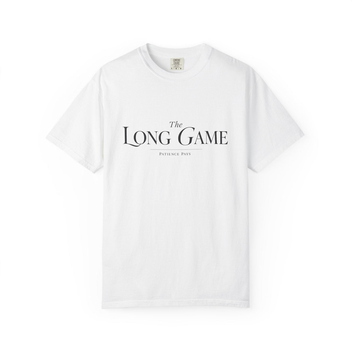 The Long Game minimalist graphic tee