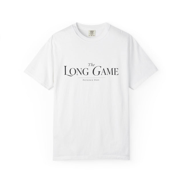 The Long Game minimalist graphic tee