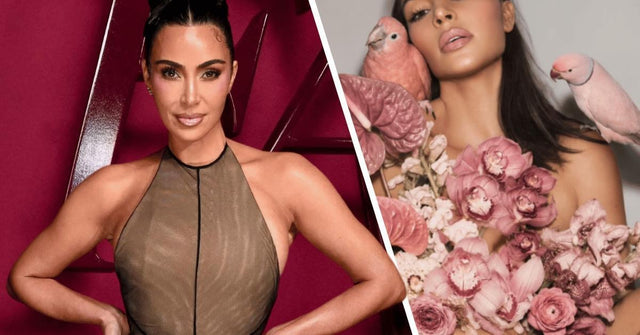 Kim Kardashian Lost Donna Trope floral nude photoshoot 2026