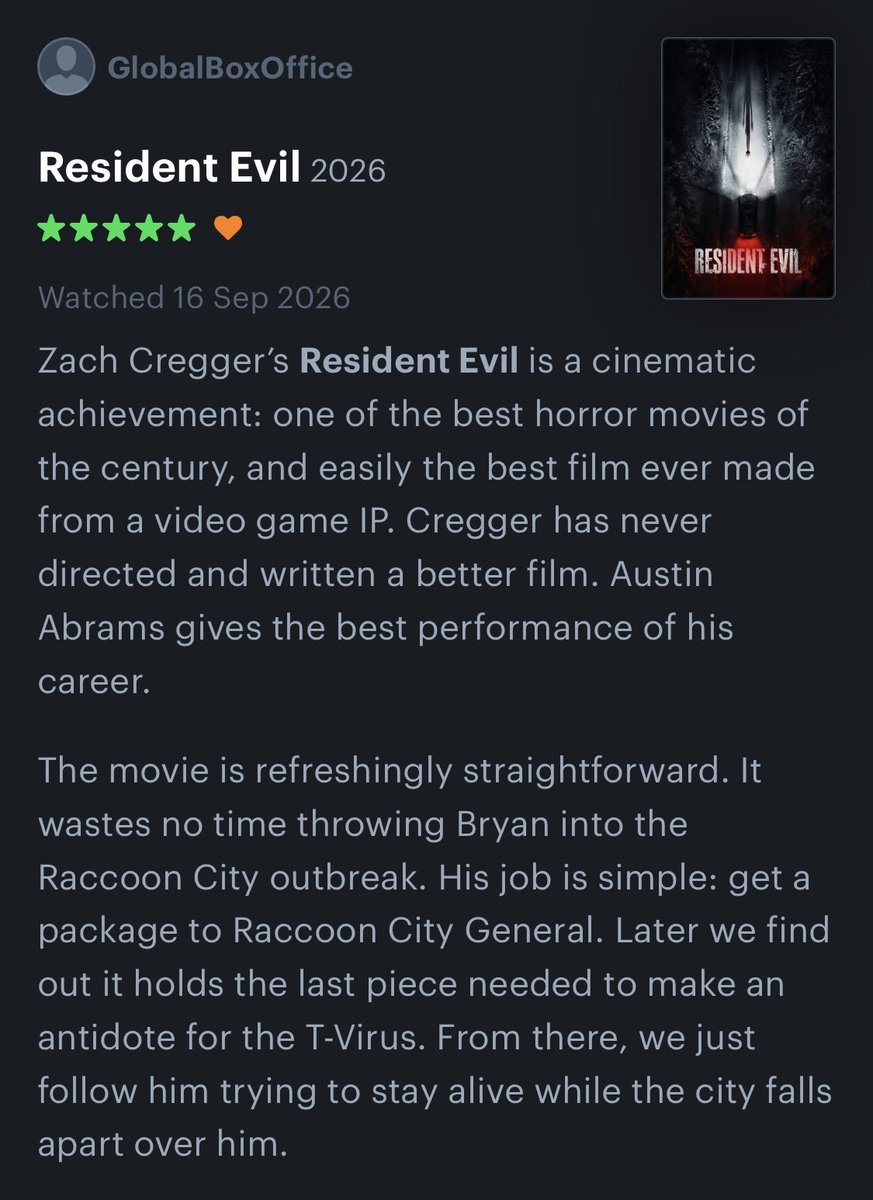 Resident Evil Zach Cregger movie first reactions premiere 2026