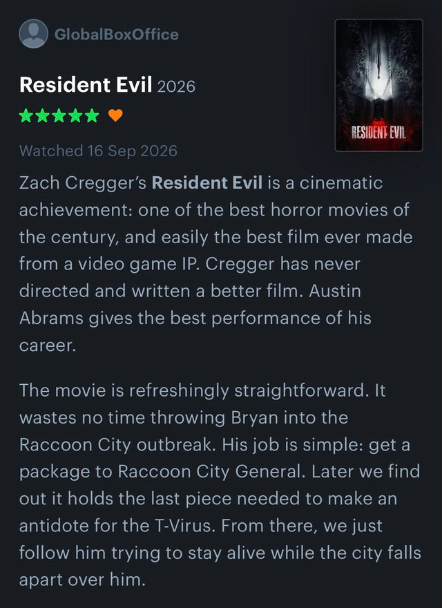 Resident Evil Zach Cregger movie first reactions premiere 2026
