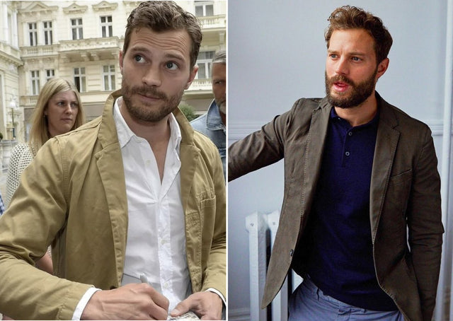 Unstructured blazer worn over plain T-shirt office casual
