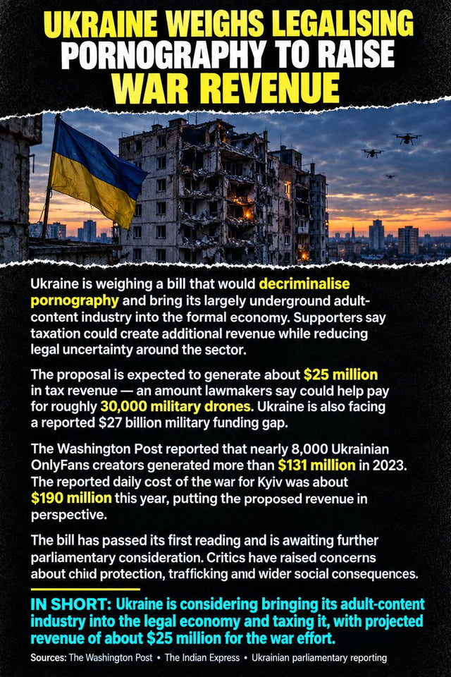 Ukraine legalize pornography war revenue featured