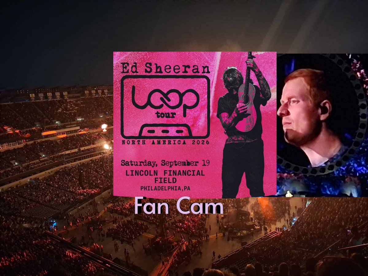 Ed Sheeran LOOP Tour Philadelphia concert