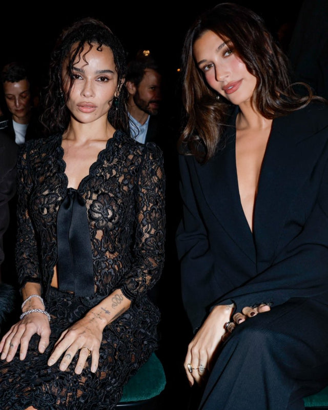 Saint Laurent SS27 front row gold show Anthony Vaccarello