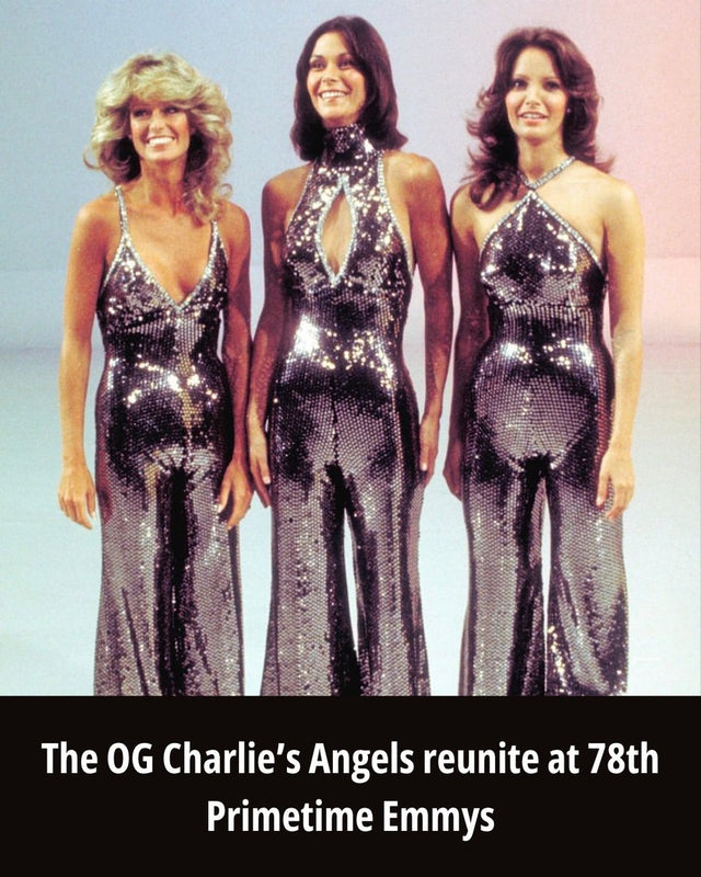 Charlie's Angels stars Jaclyn Smith Kate Jackson Cheryl Ladd reunite at 2026 Emmys to honor Farrah Fawcett