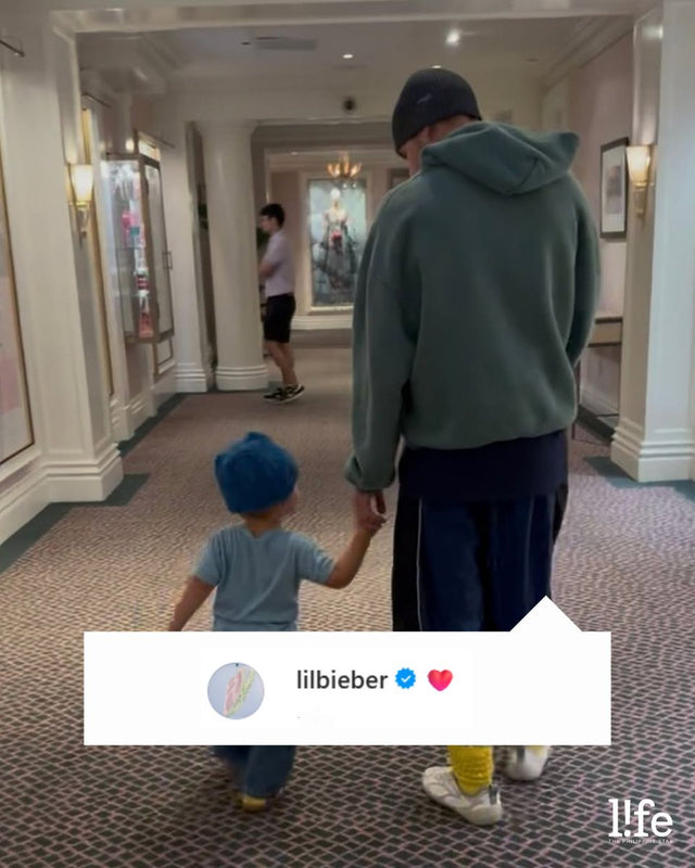 Justin Bieber holds hands with son Jack Blues in sweet father-son photo