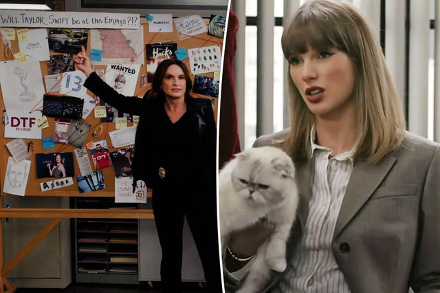 Taylor Swift makes surprise cameo in Law and Order SVU sketch with Mariska Hargitay at 2026 Emmy Awards