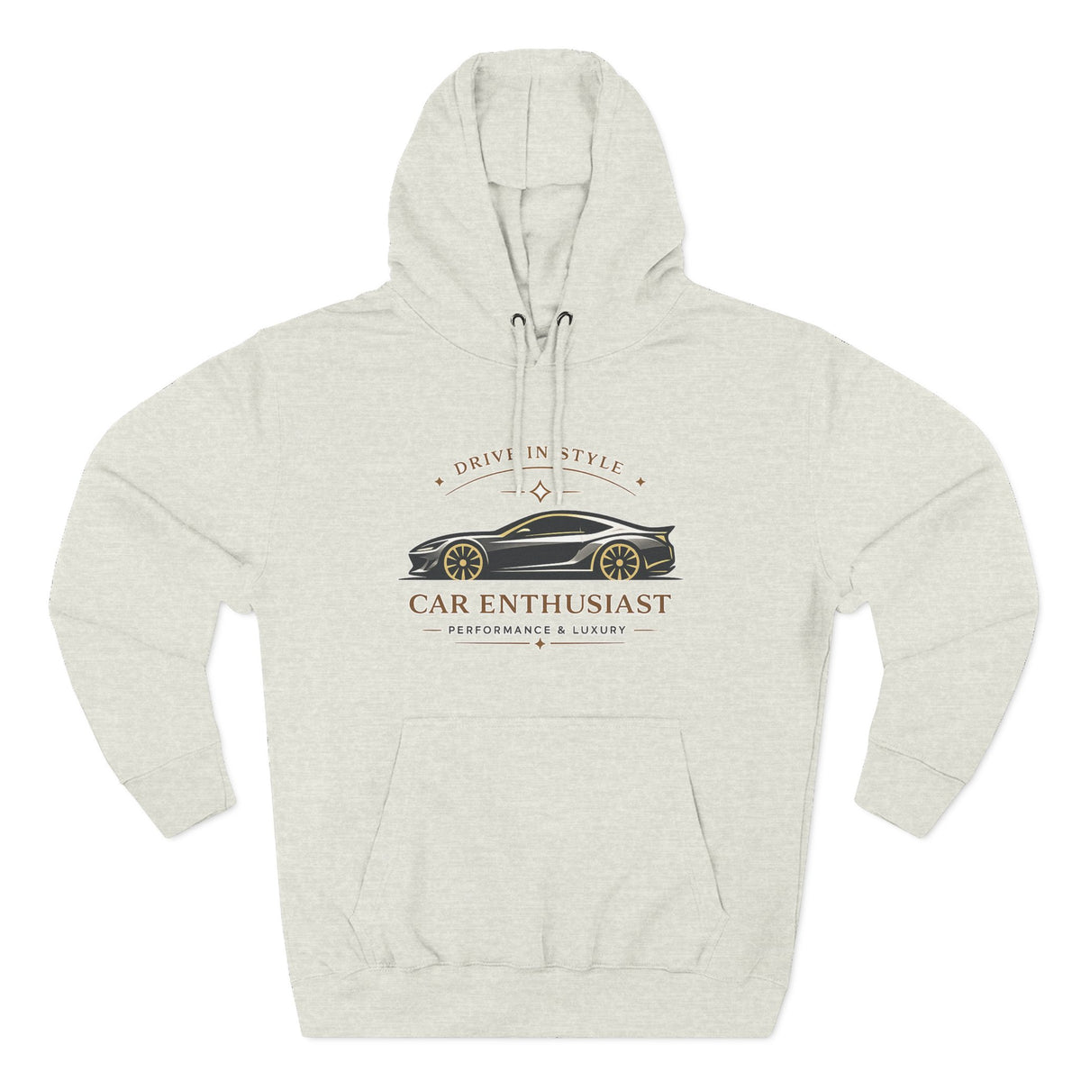 Car Enthusiast Hoodie — Vintage Sports Car Graphic, 'Drive in Style' Casual Pullover