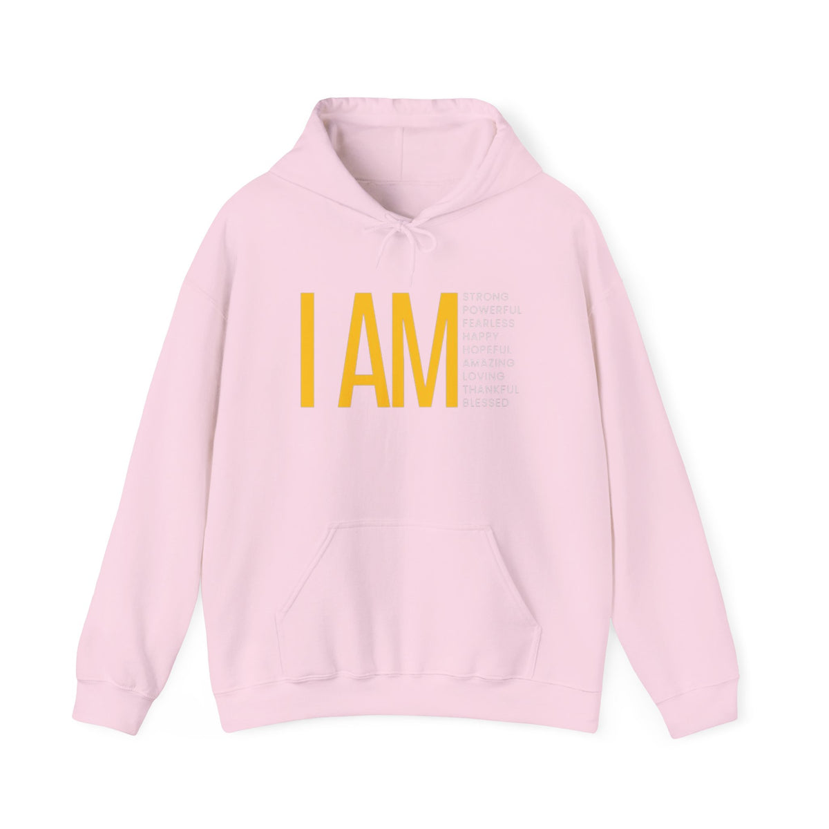 I AM Affirmation Hoodie — Inspirational Self-Love Sweatshirt