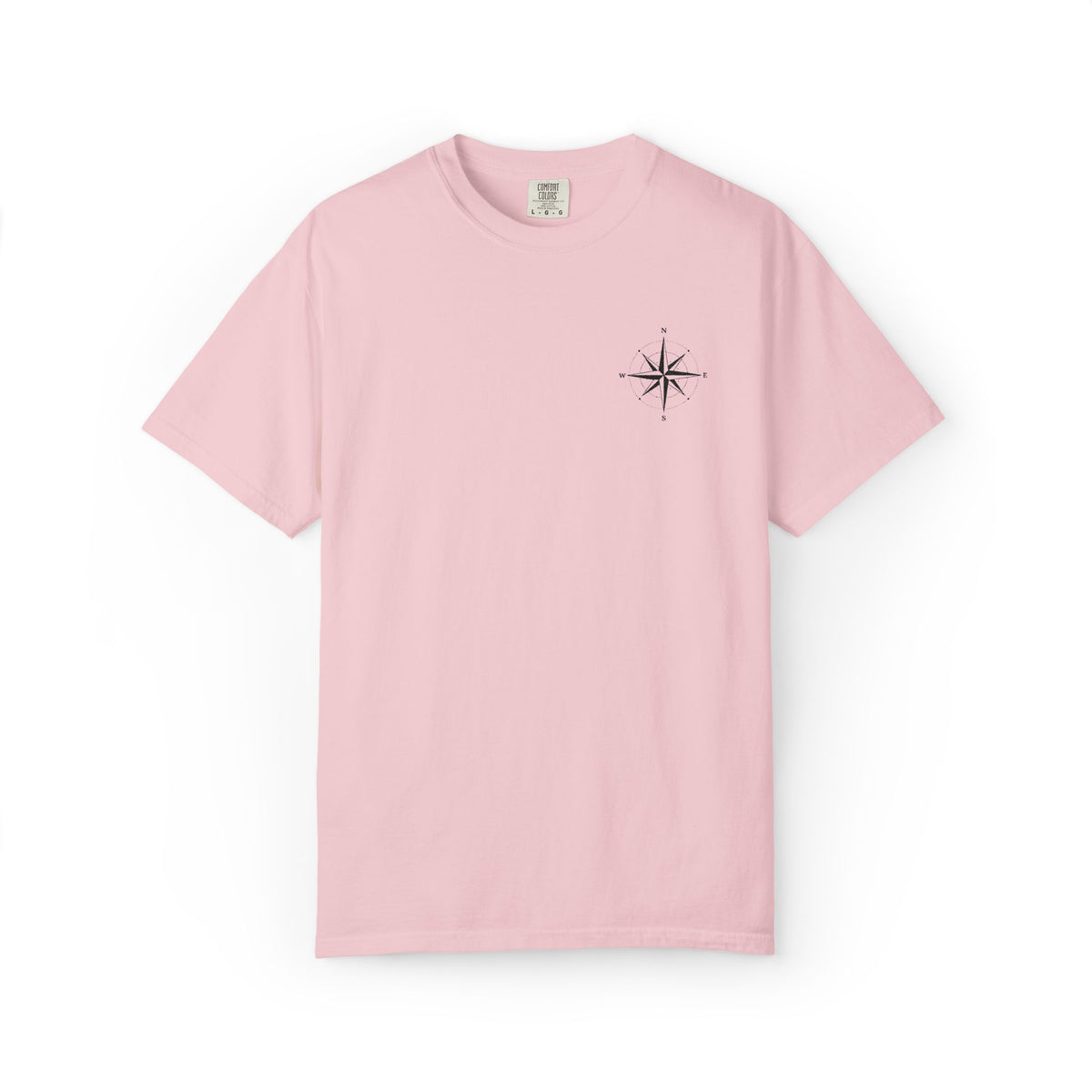 Compass Rose Pocket T-Shirt — Minimal Nautical Graphic Tee
