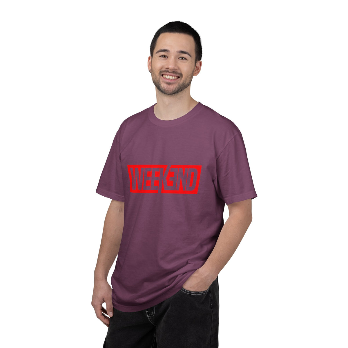 Weekend Box Logo T-Shirt — Retro Red Graphic Tee