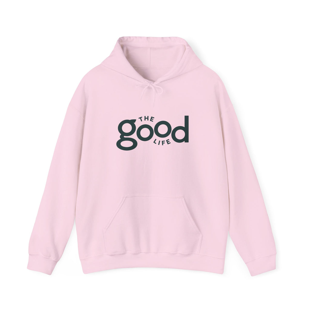 The Good Life Hoodie – Minimal Retro Logo Pullover