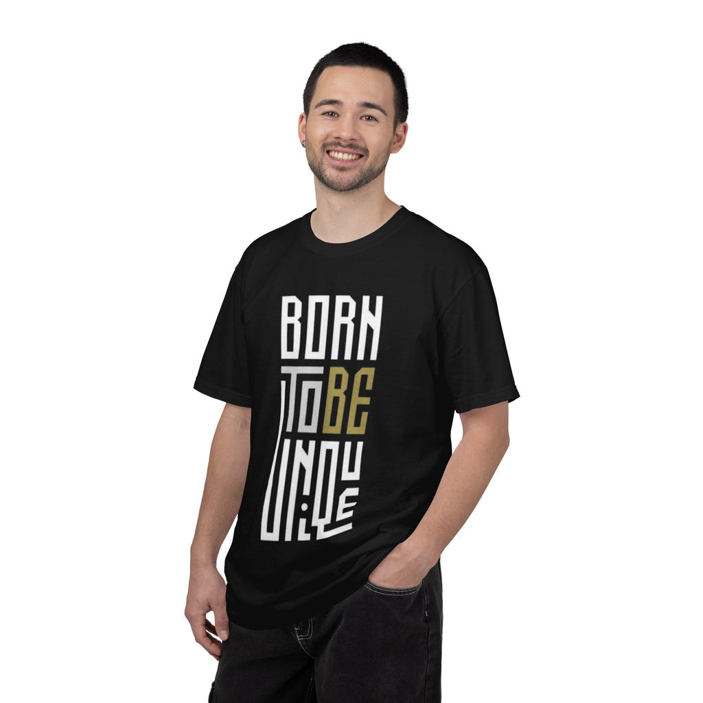 T-Shirt — "Born To Be Untile" Bold Vertical Typography Tee