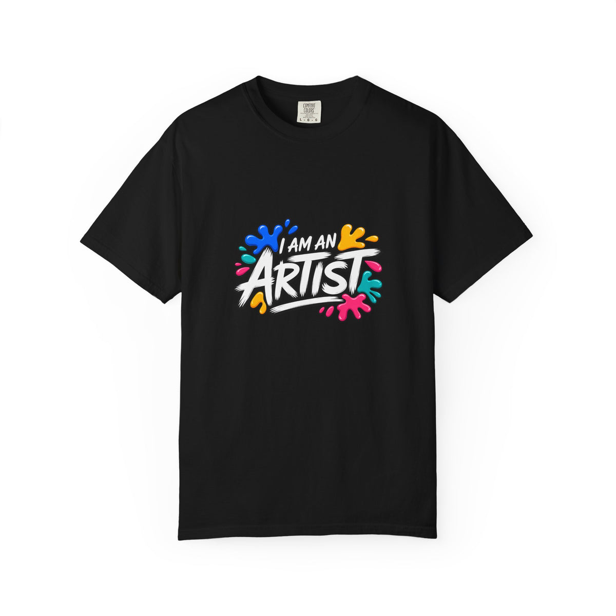 Artist T‑Shirt — "Human Artist" Colorful Paint Splash Graphic Tee