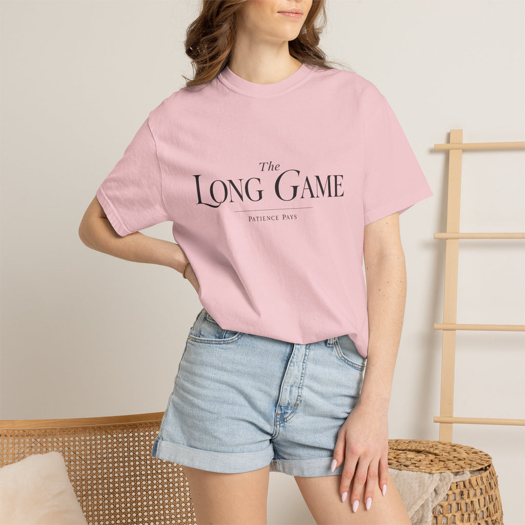The Long Game T-Shirt — Minimalist Script Tee