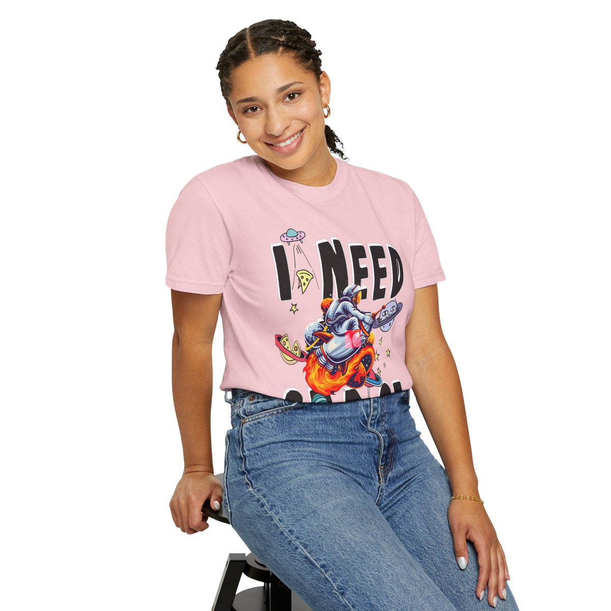 I Need Space T-Shirt — Funny Space Cartoon Astronaut Tee