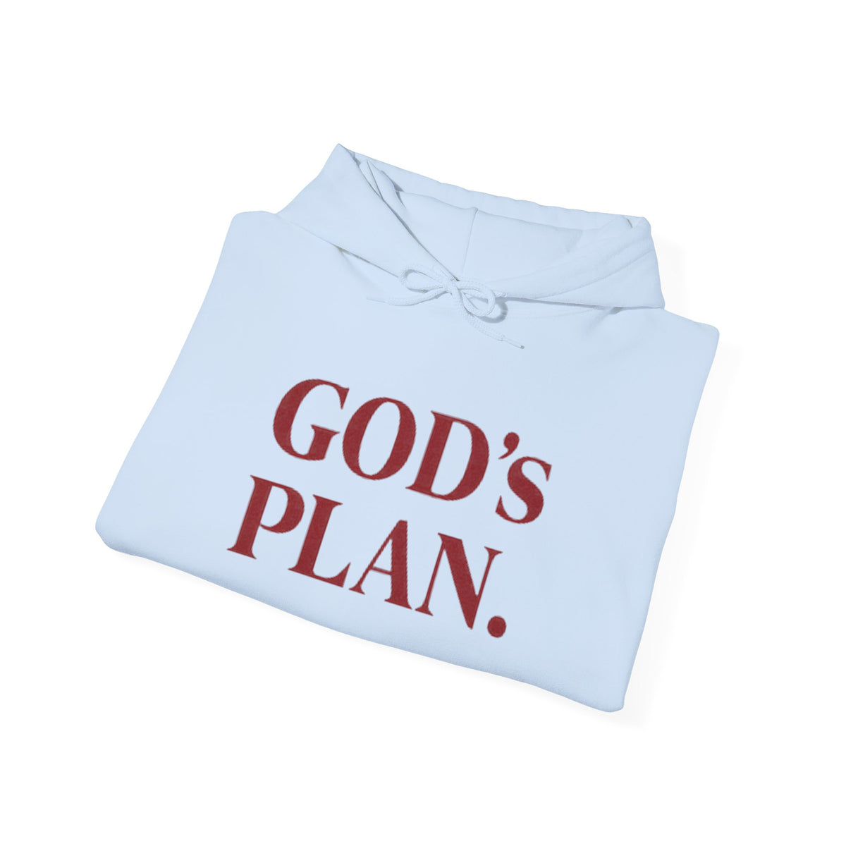 God's Plan Hoodie — Faith-Inspired White Pullover