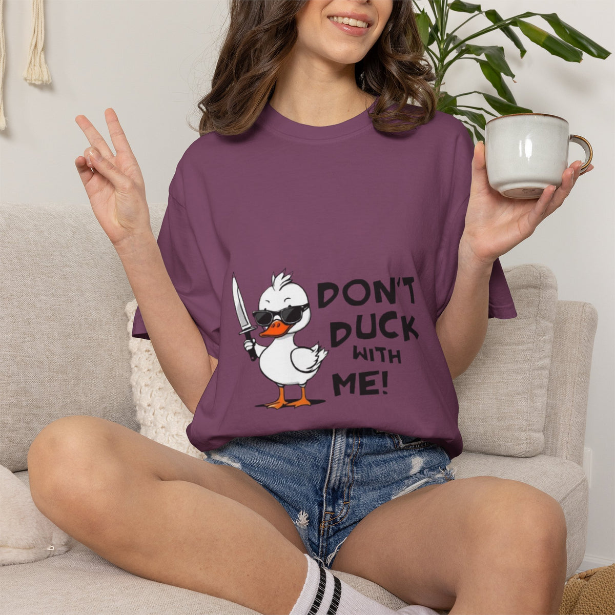 Don't Duck With Me T-Shirt — Funny Angry Duck Graphic Tee