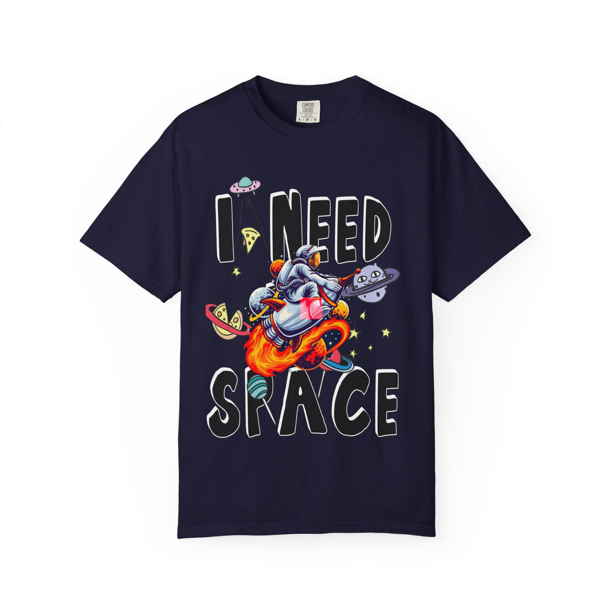 I Need Space T-Shirt — Funny Space Cartoon Astronaut Tee