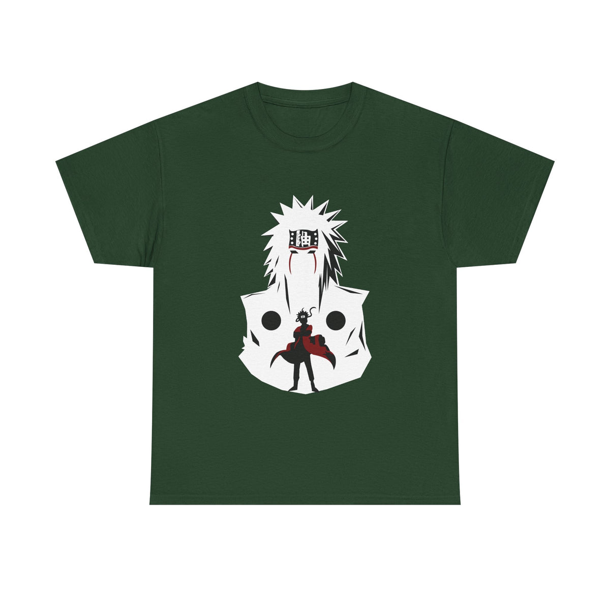 Anime Shadow Warrior T-Shirt — Silhouette Battle Graphic Tee