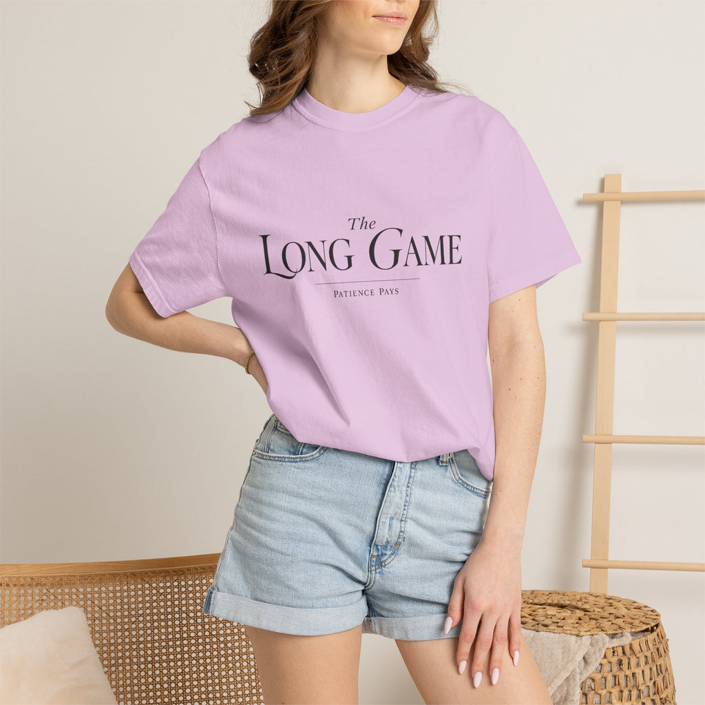 The Long Game T-Shirt — Minimalist Script Tee