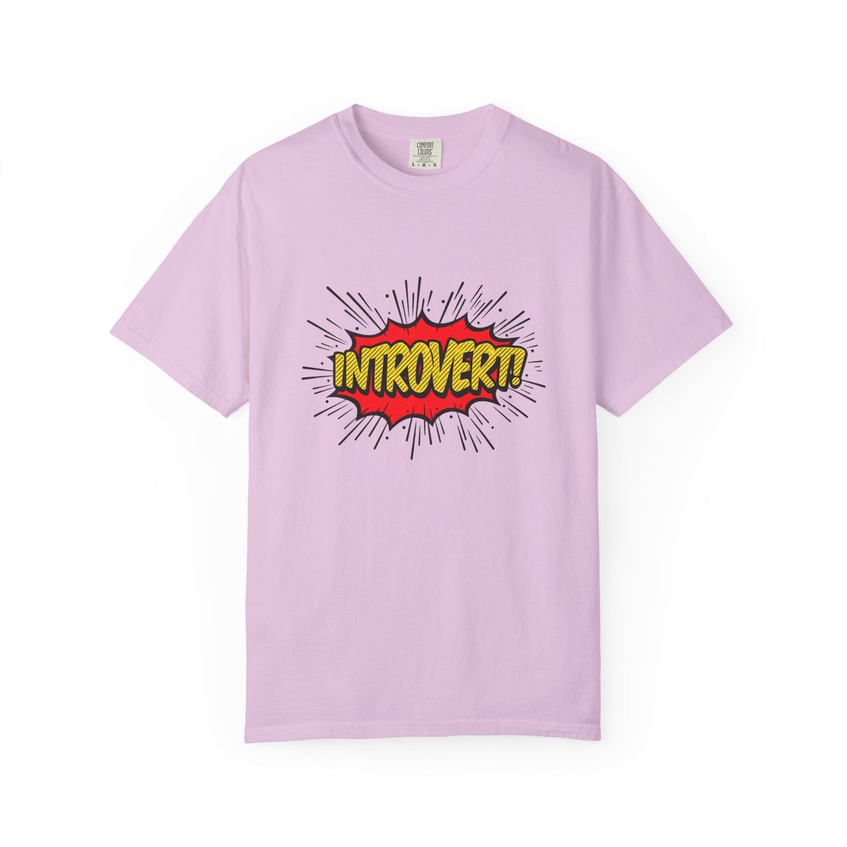 Introvert Comic Pop T-Shirt — Graphic "INTROVERT!" Tee