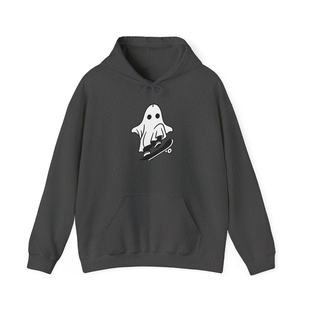 Ghost Skateboard Hoodie — Cute Skateboarding Ghost Graphic Sweatshirt