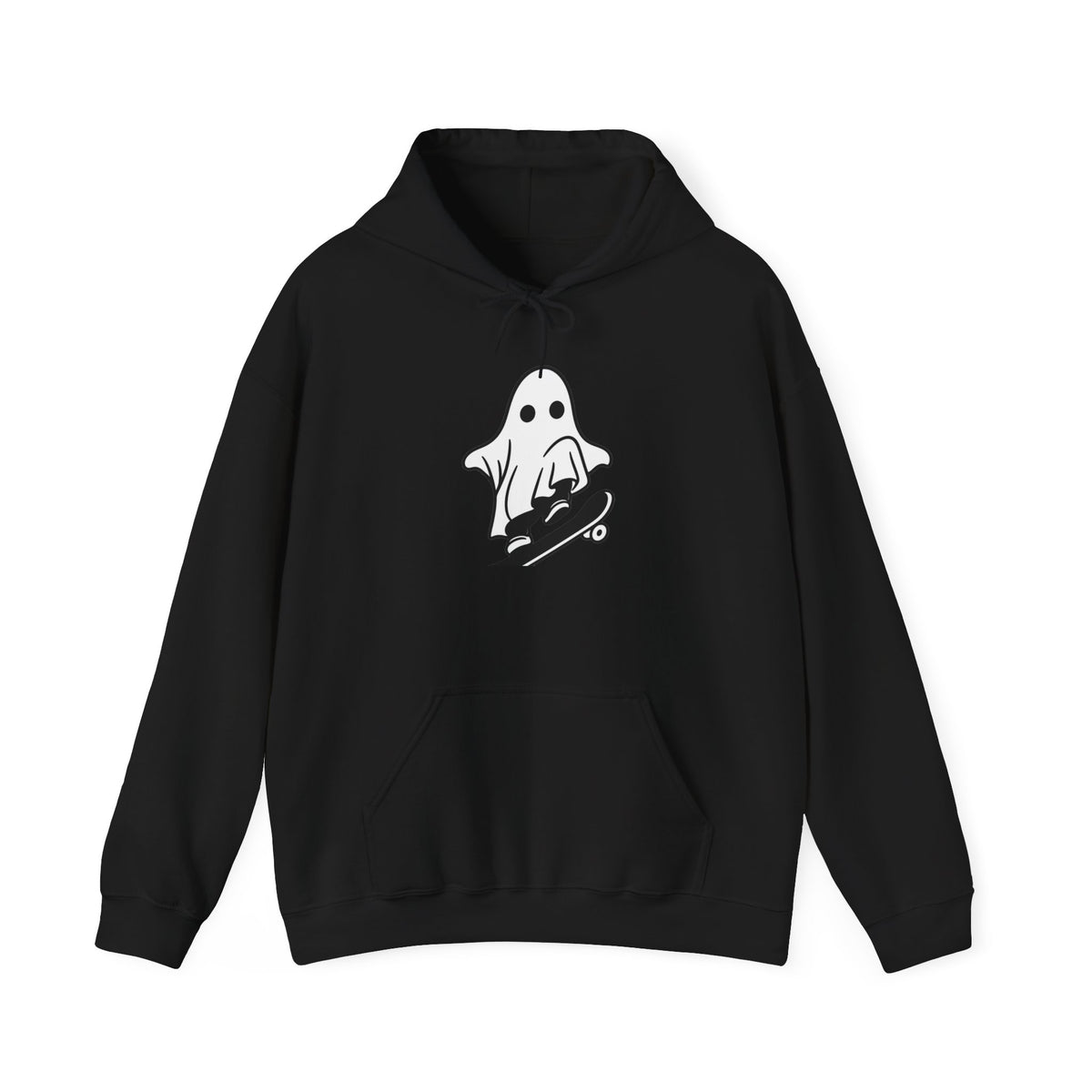 Ghost Skateboard Hoodie — Cute Skateboarding Ghost Graphic Sweatshirt