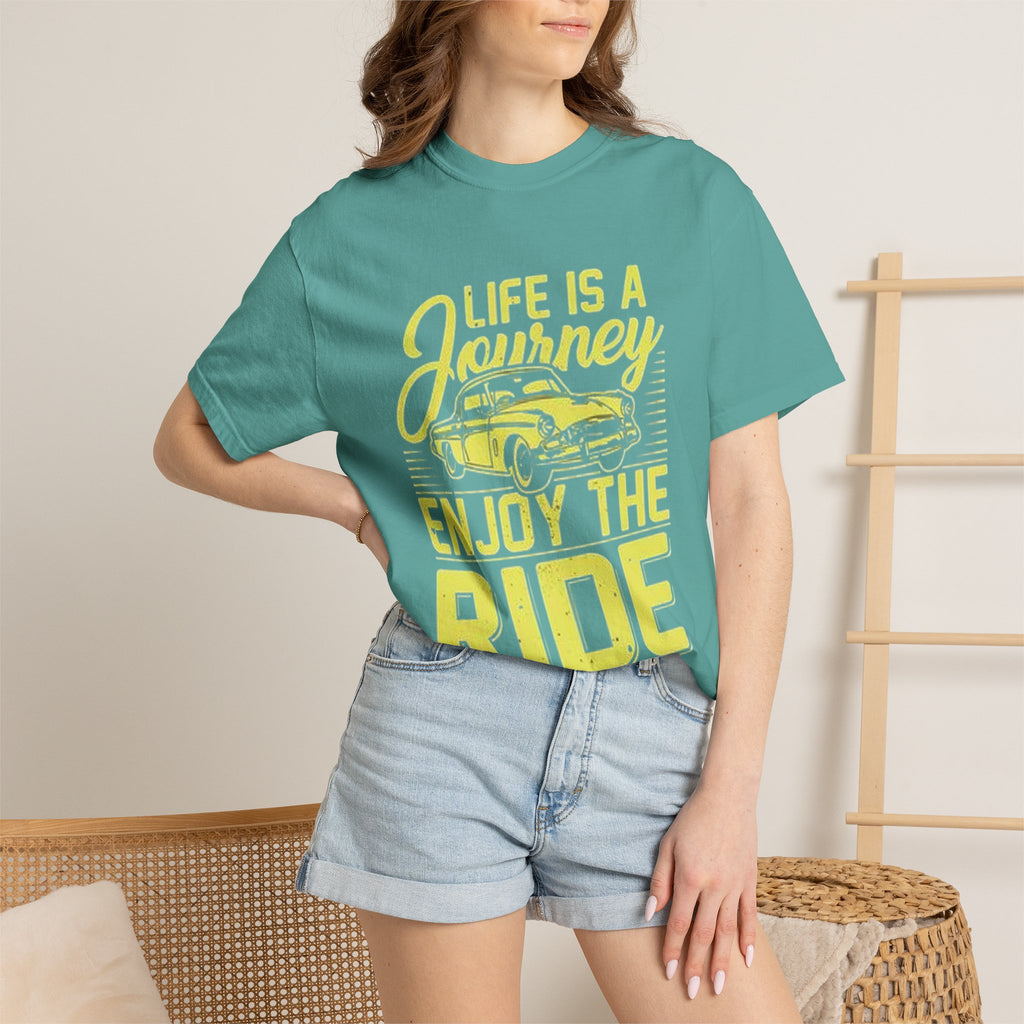 Enjoy The Ride T-Shirt — 'Life Is A Journey' Vintage Car Tee