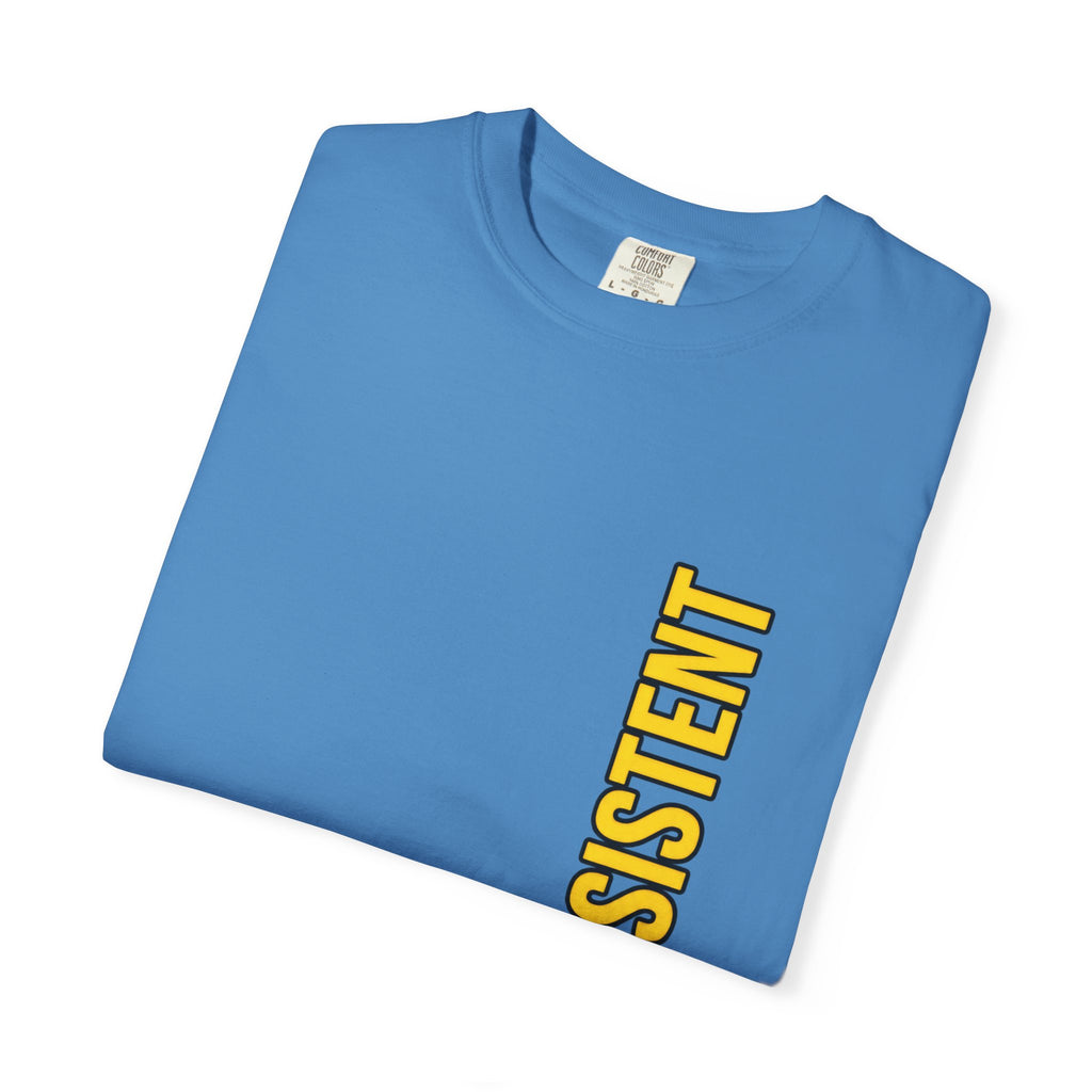 Be Consistent Vertical Graphic T-Shirt — Motivational Fitness Tee