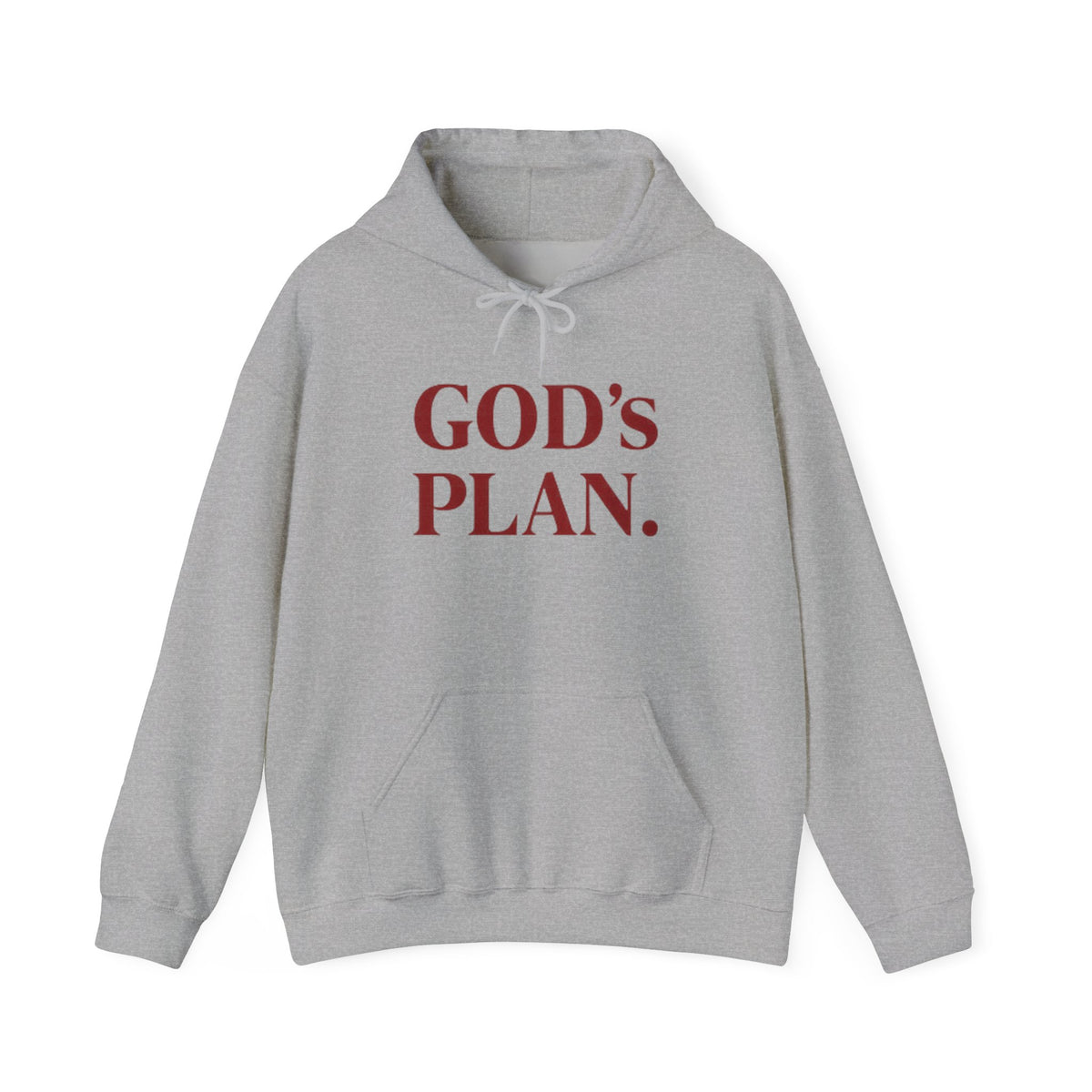 God's Plan Hoodie — Faith-Inspired White Pullover