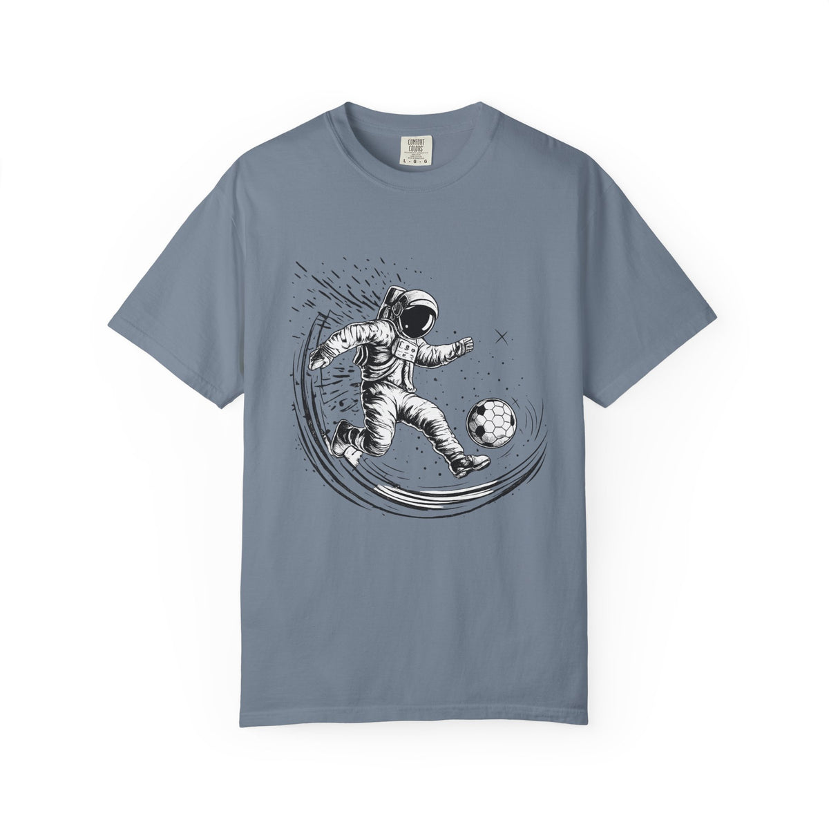 Astronaut Soccer T-Shirt — Space Football Graphic Tee