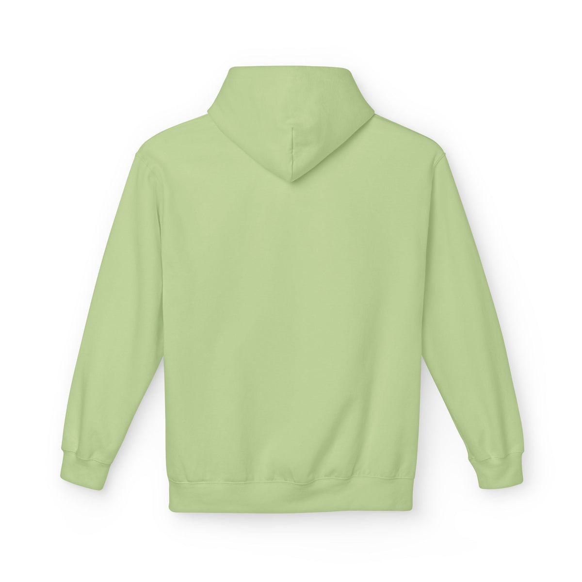 Never Typography Hoodie — Brown Casual Graphic Pullover