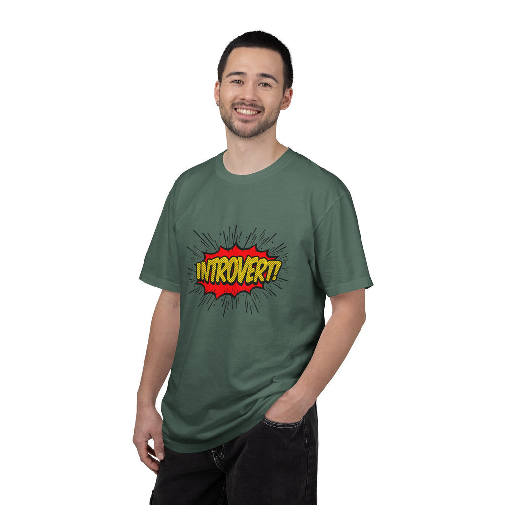 Introvert Comic Pop T-Shirt — Graphic "INTROVERT!" Tee
