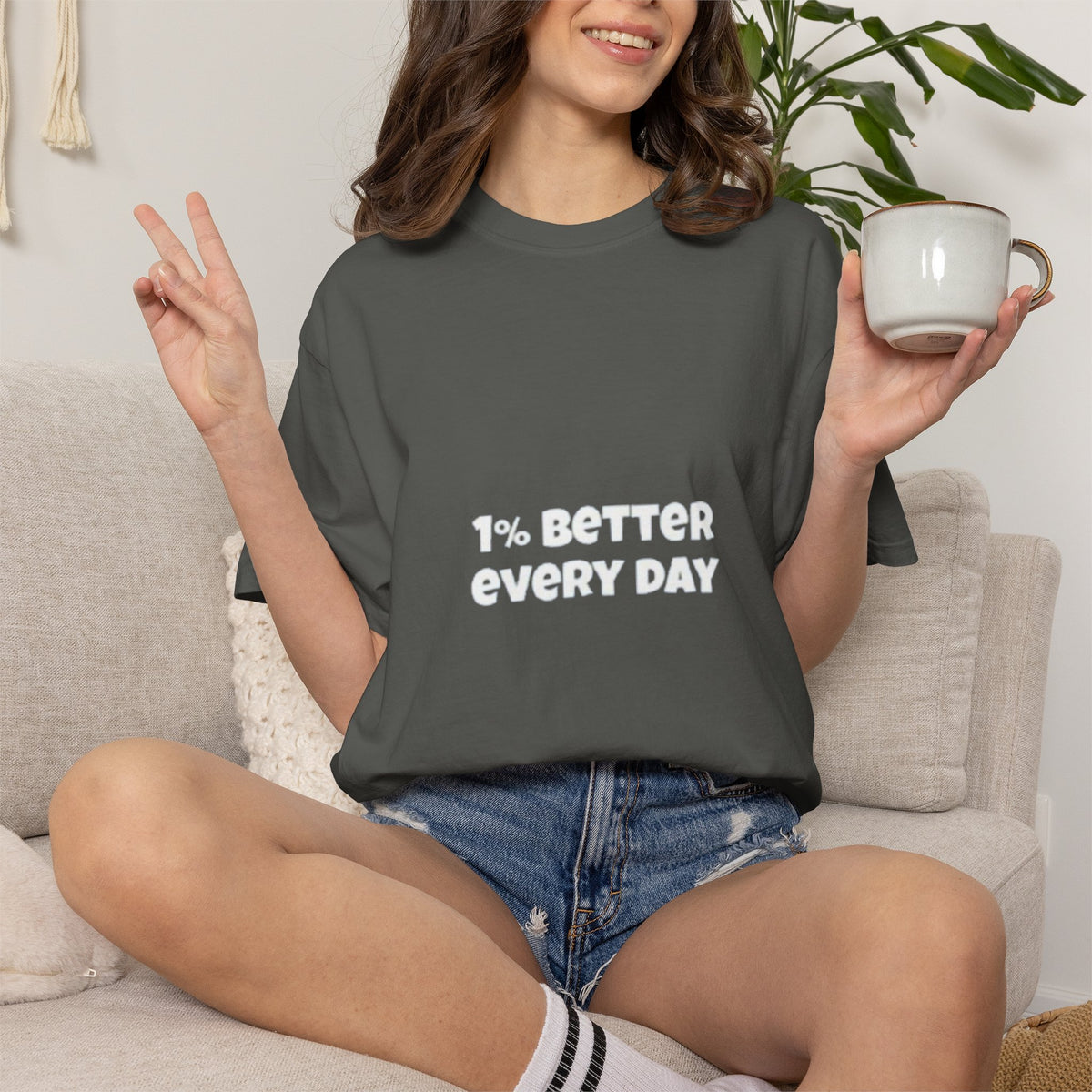 1% Better Every Day T-Shirt — Motivational Daily Progress Tee