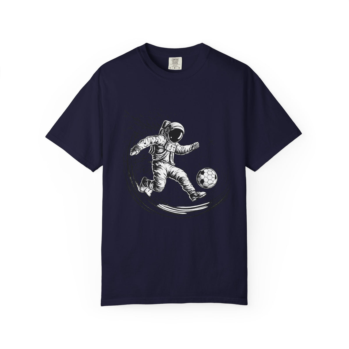 Astronaut Soccer T-Shirt — Space Football Graphic Tee