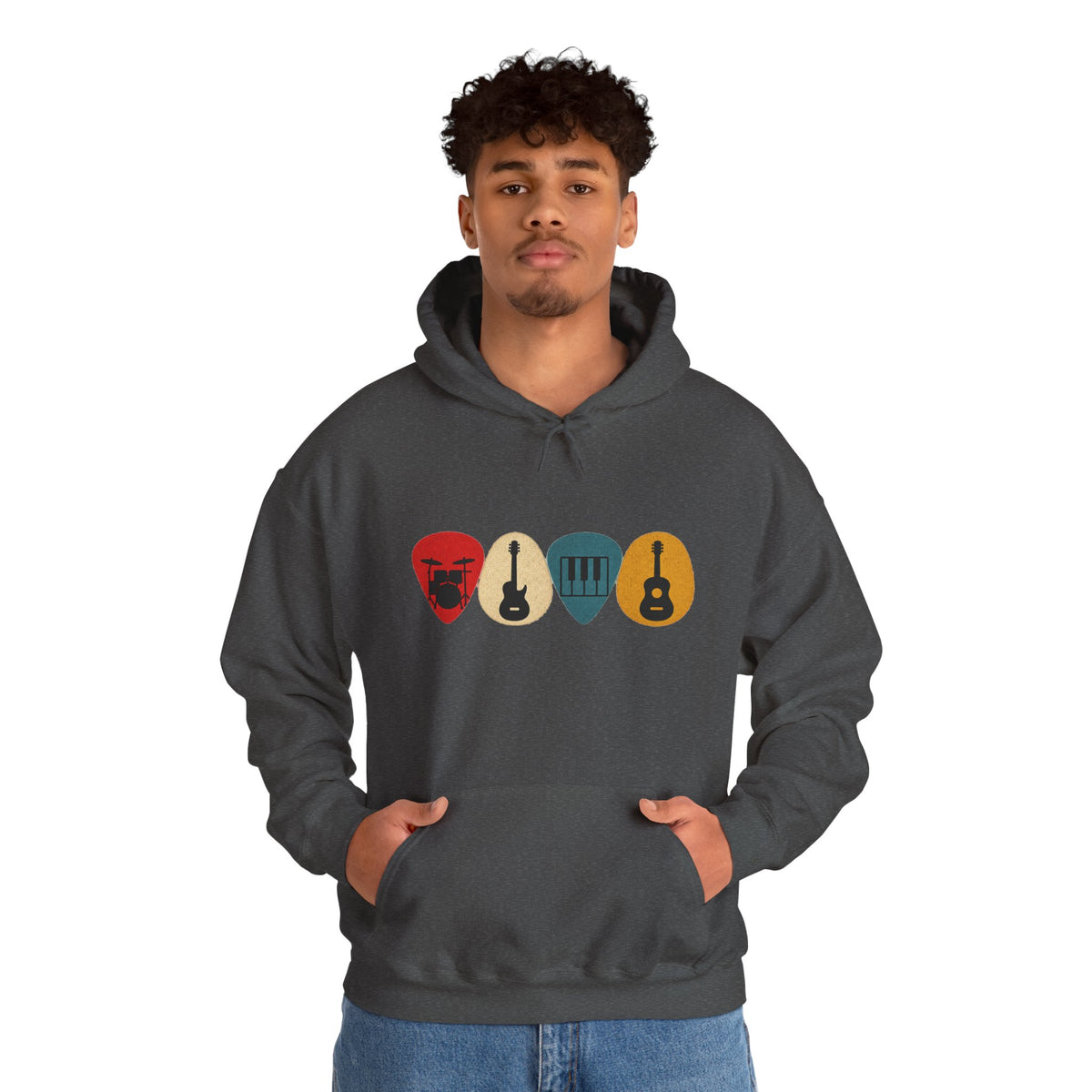 Guitar Picks Graphic Hoodie