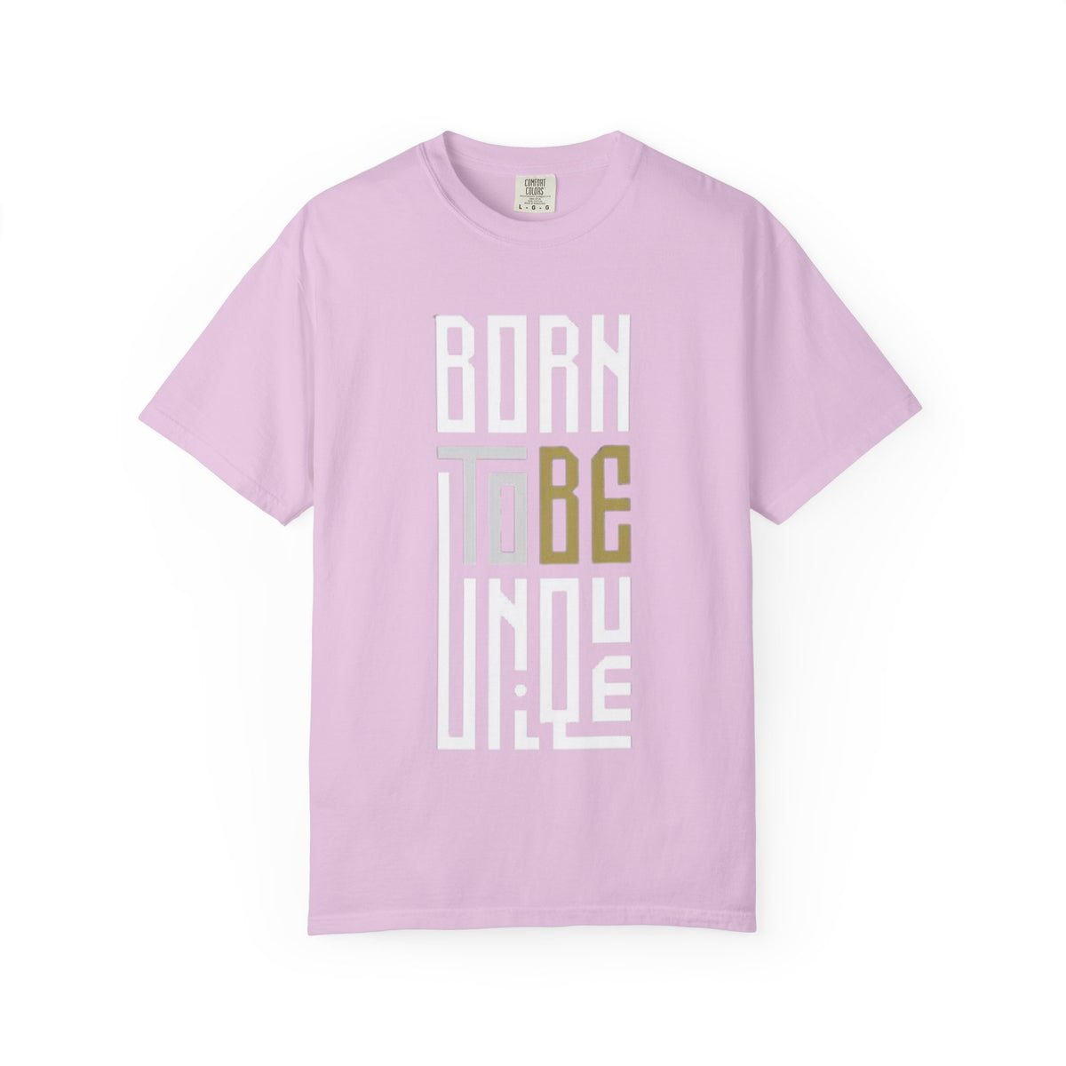 T-Shirt — "Born To Be Untile" Bold Vertical Typography Tee