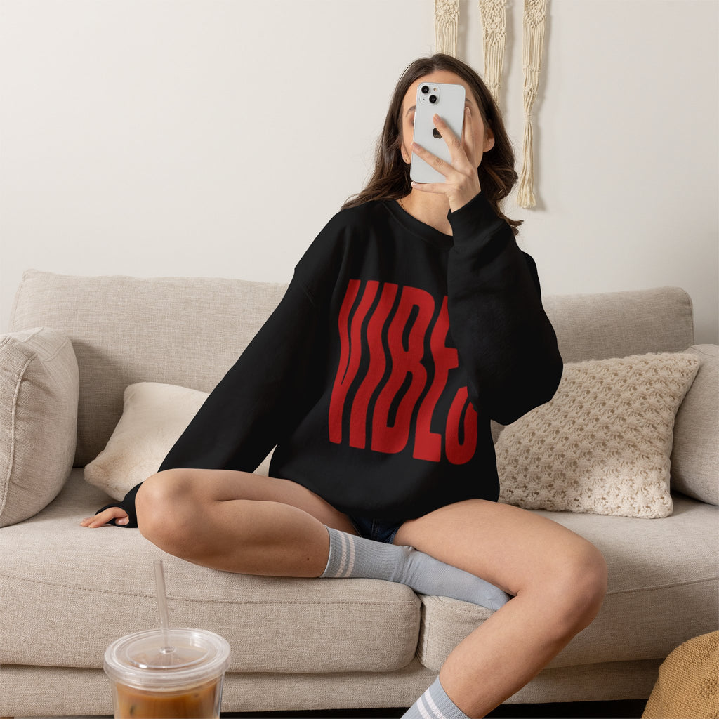 Vibes Distorted Crewneck Sweatshirt