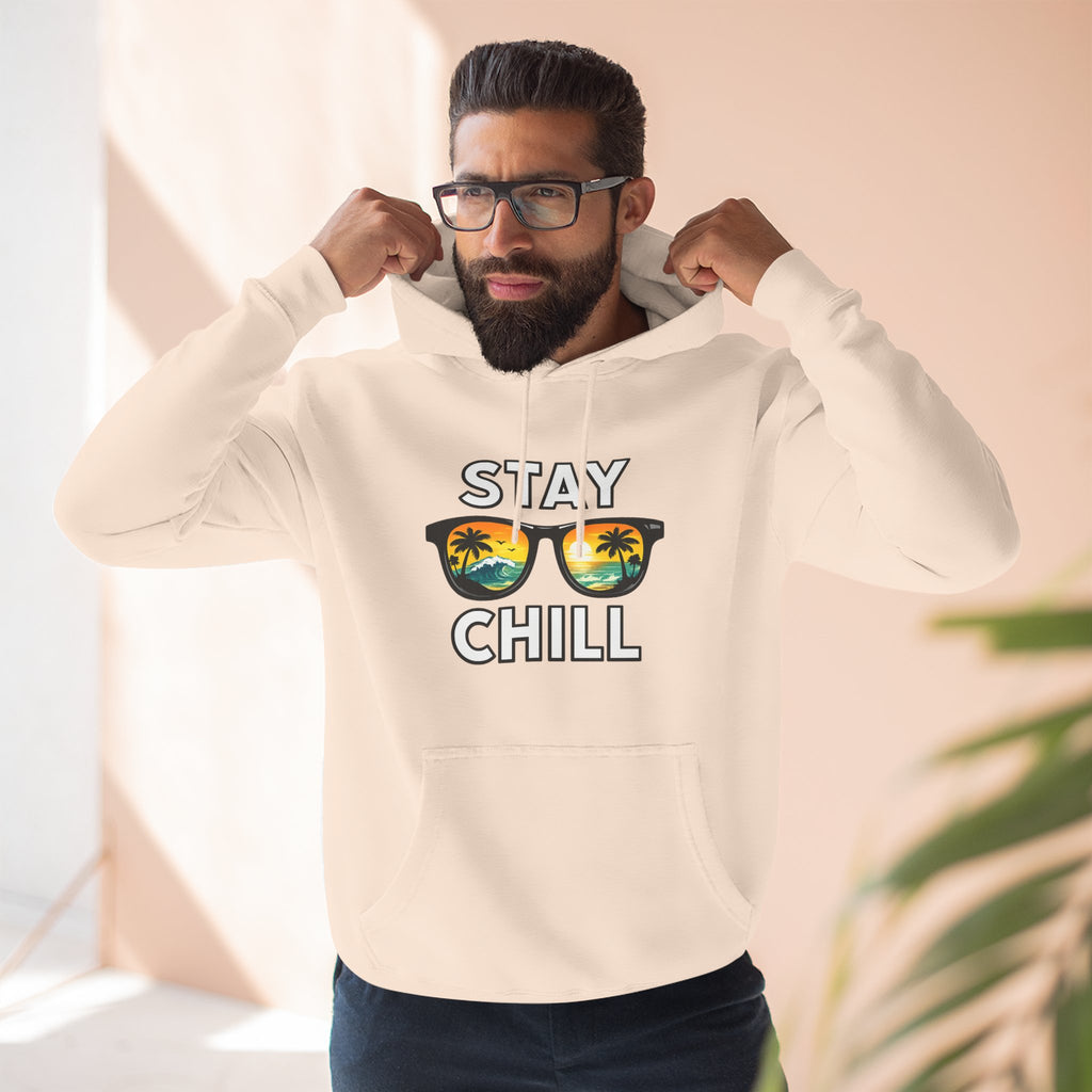 Stay Chill Sunglasses Hoodie — Casual Beach Vibe Pullover