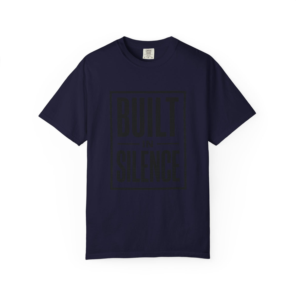 Built In Silence T-Shirt — Minimalist Bold Typography Tee