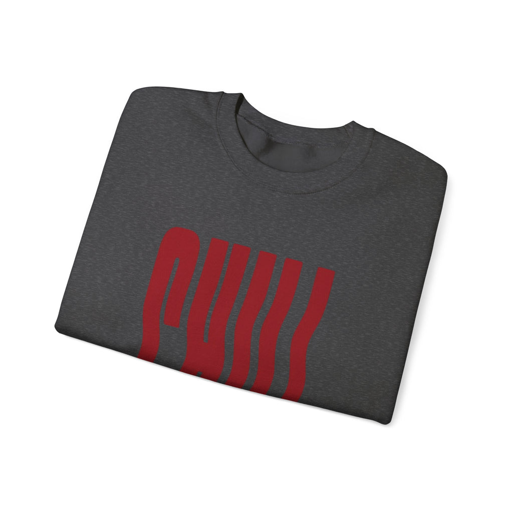 Chill Distorted Text Crewneck Sweatshirt