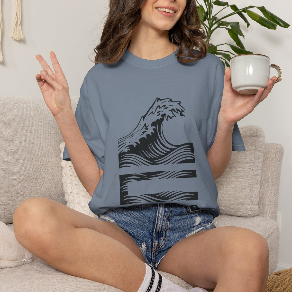 Rise Up Wave T-Shirt — Graphic Ocean Wave Tee