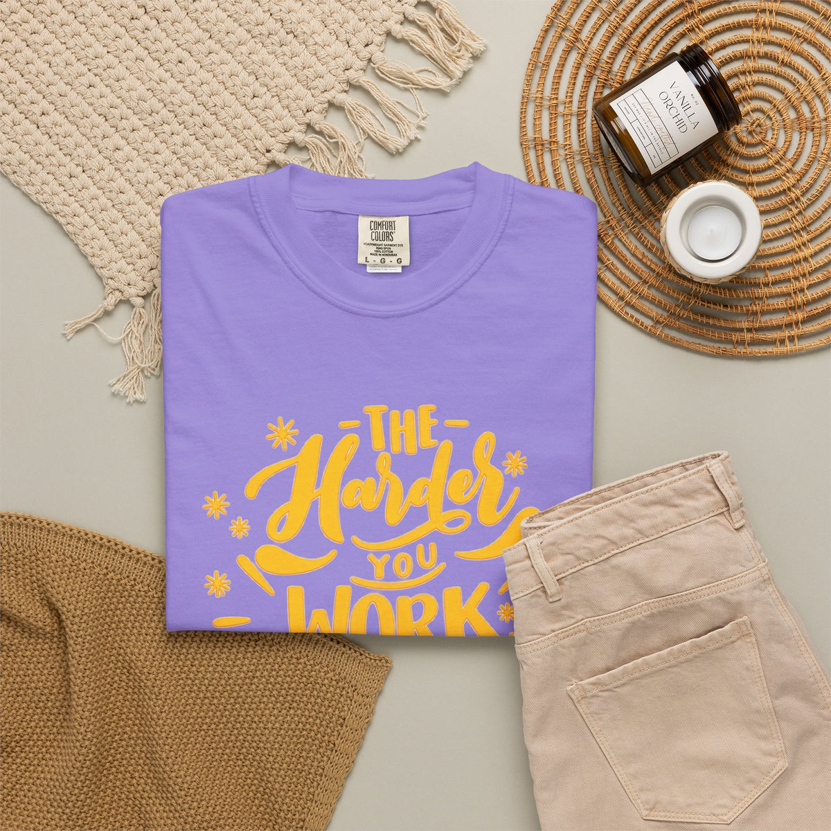 Motivational T-Shirt — "The Harder You Work The Better You Get" Graphic Tee