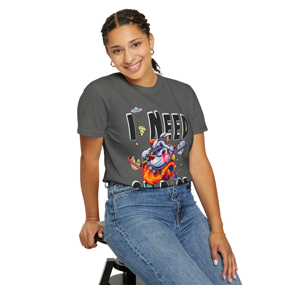 I Need Space T-Shirt — Funny Space Cartoon Astronaut Tee